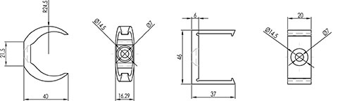 mounting clips cad