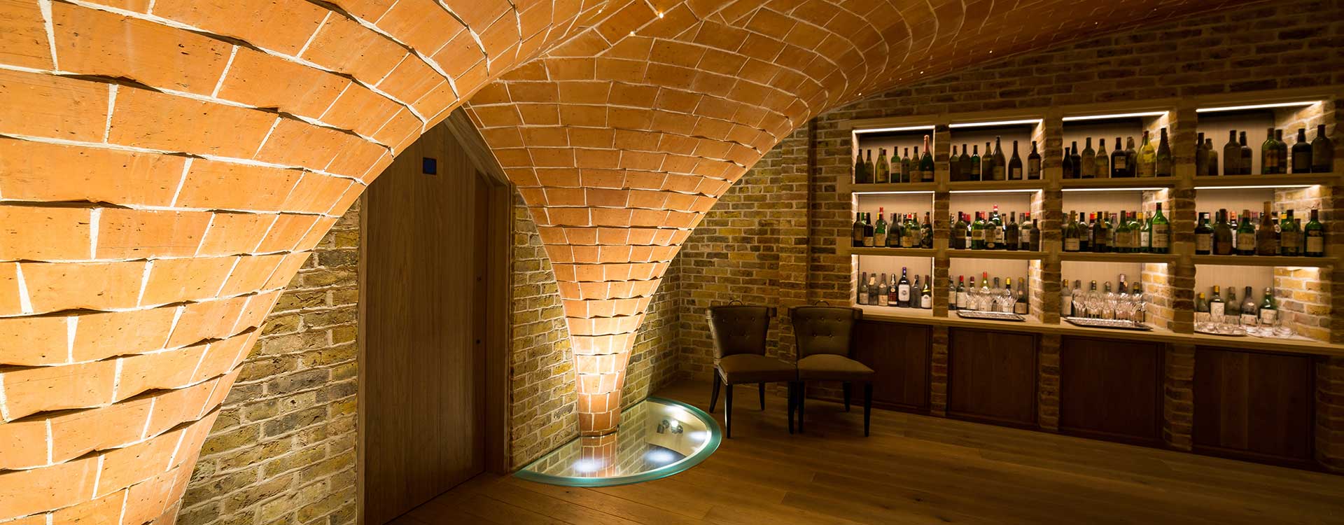 fibre optic lighting in the berry bros. & rudd wine merchants