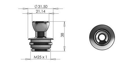 29h hermetic fitting cad image