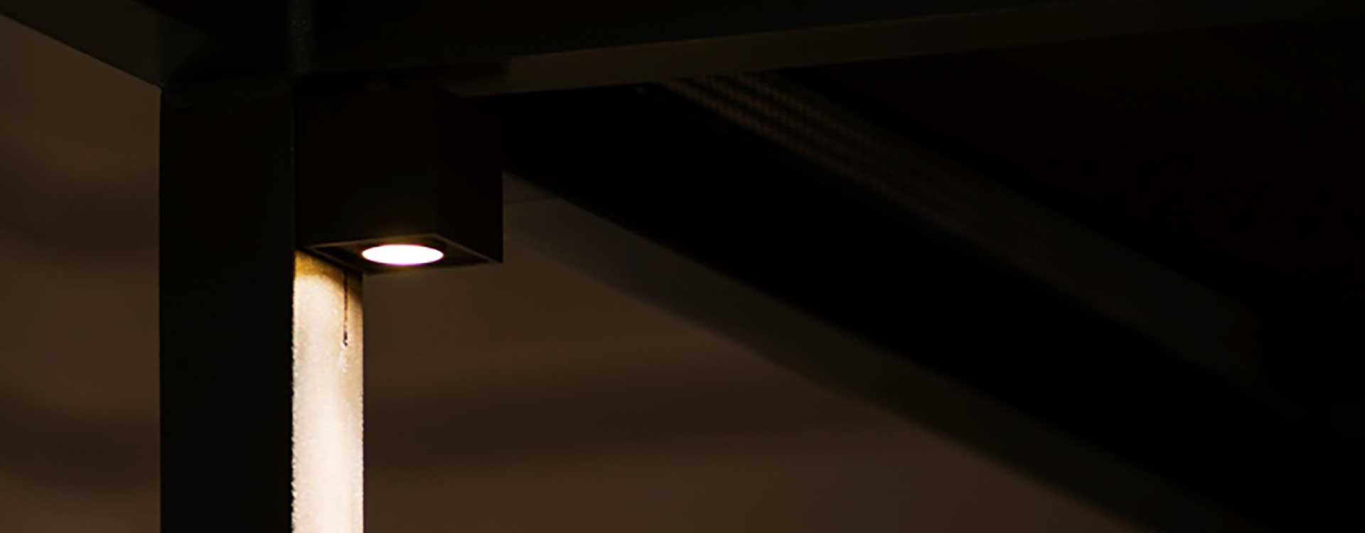 fibre optic lighting in the rosewood hotel terrace, london