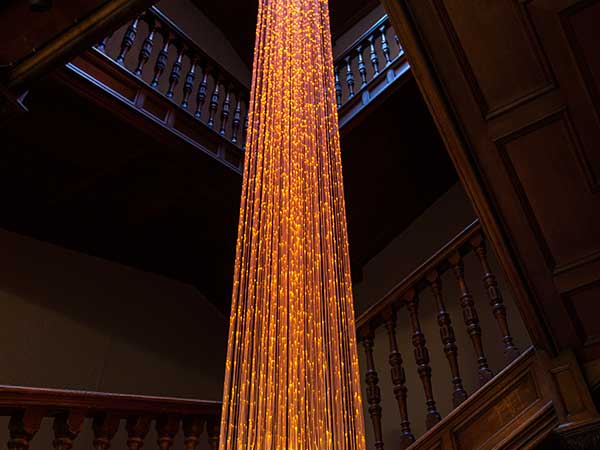 side glow glass fibre harness