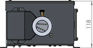 cad image of sirius s decorative fibre optic light source