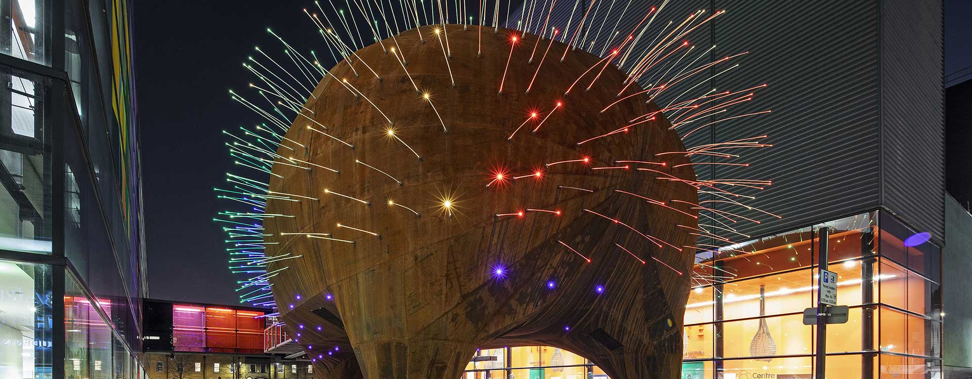 neuron pod fibre optic lighting