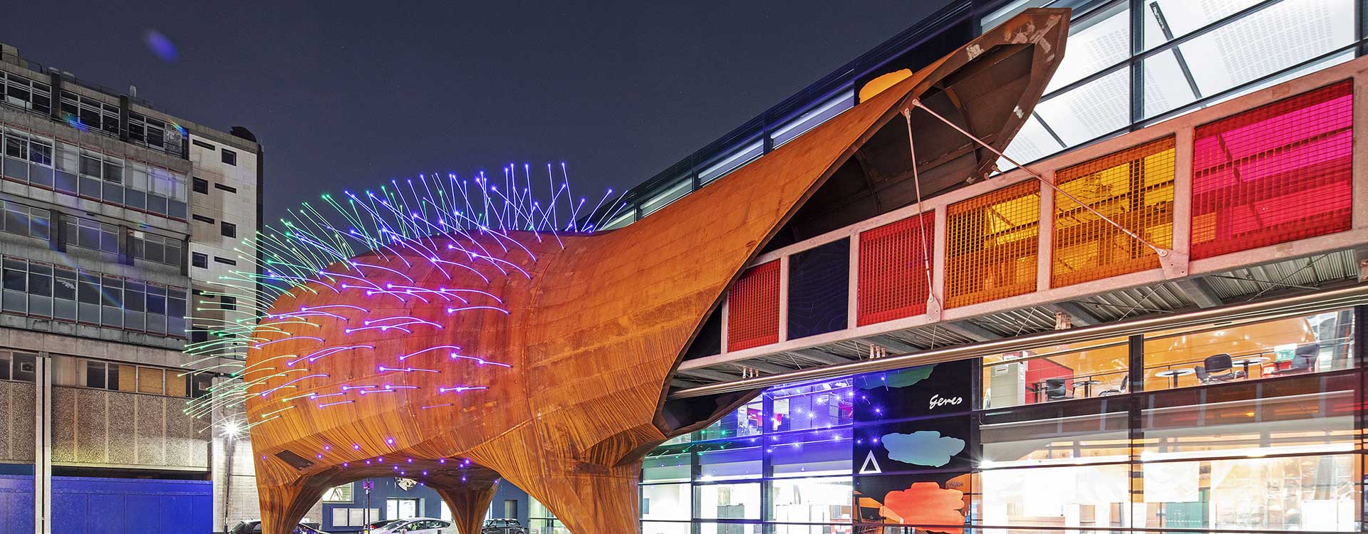 neuron pod fibre optic lighting